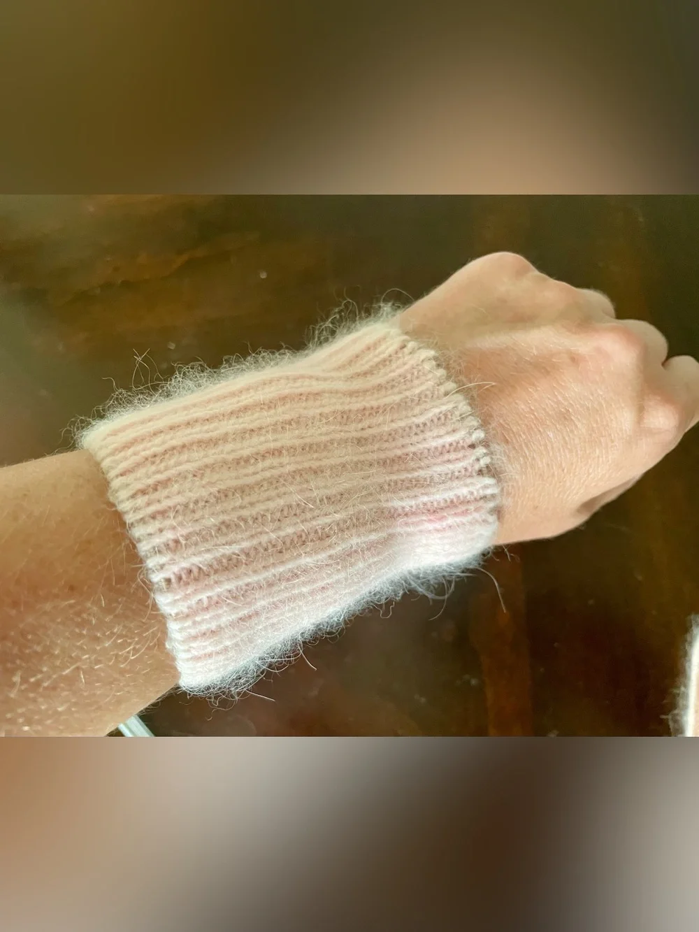 Vintage 1950s Super Soft Mohair or Angora Wrist/Ankle Warmers or Boot Cuffs